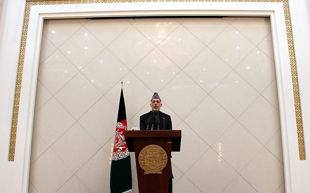 Afghaanse president Hamid Karzai.  Foto EPA