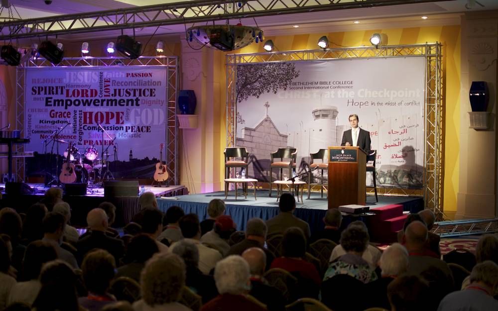 De conferentie Christ at the Checkpoint in Bethlehem. Foto Alfred Muller