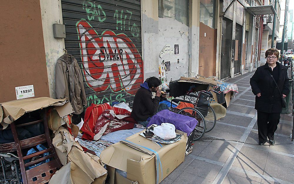 Gesloten winkels in Athene. Foto EPA