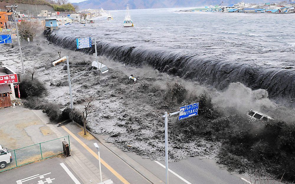 Tsunami Japan, maart 2011. Foto EPA