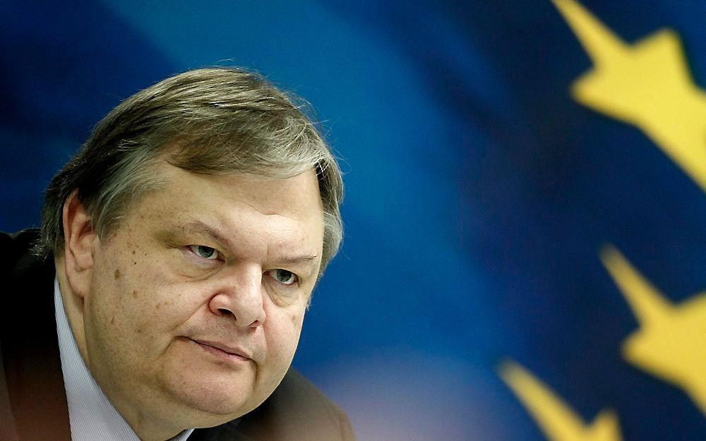 De Griekse minister van Financiën Venizelos.  Foto EPA