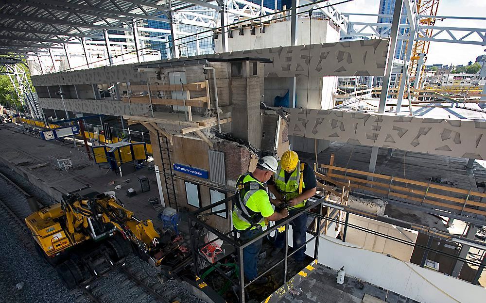 Werkzaamheden Rotterdam Centraal. Foto ANP