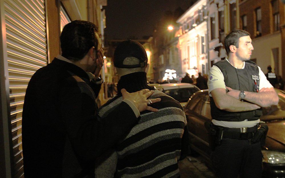 Een man gooide maandagavond een molotovcocktail naar binnen bij een moskee in Brussel. Foto EPA