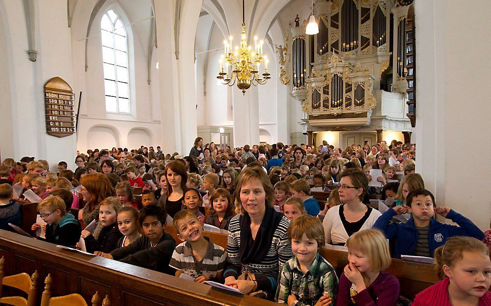 De hervormde gemeente in Barneveld belegt al meer dan twintig jaar met biddag en dankdag een zogenoemde scholendienst. Foto RD, Anton Dommerholt.