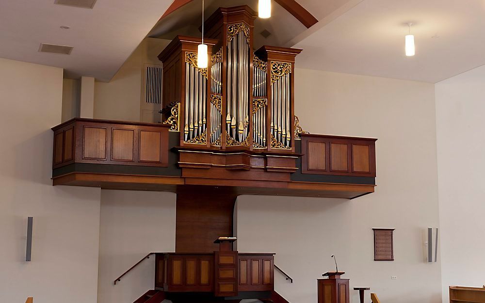 Het orgel in de gereformeerde gemeente van Terwolde-de Vecht. Foto gg Terwolde-de Vecht