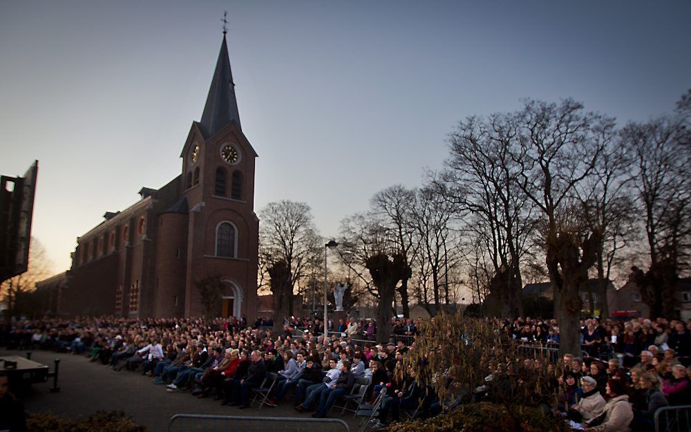 Herdenkingsdienst in Lommel. Foto EPA