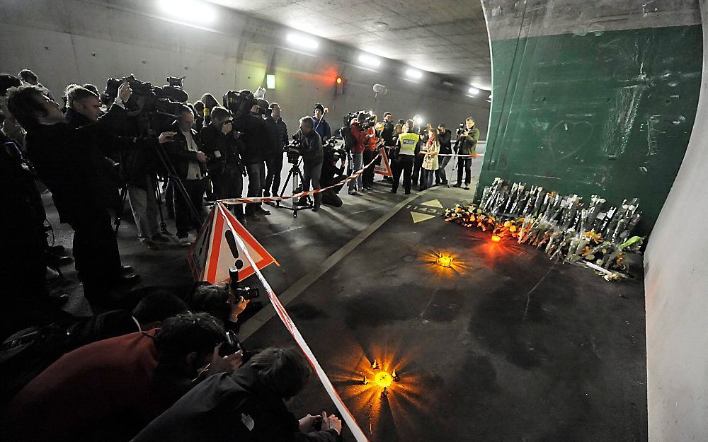 De plaats van het ongeval. Foto EPA