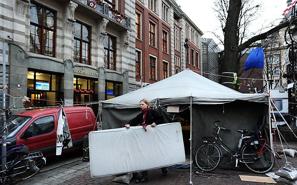 Occupy Amsterdam.  Foto ANP