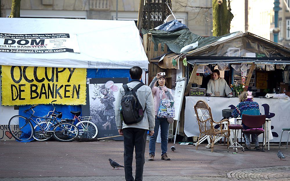 Occupy Amsterdam.   Foto ANP