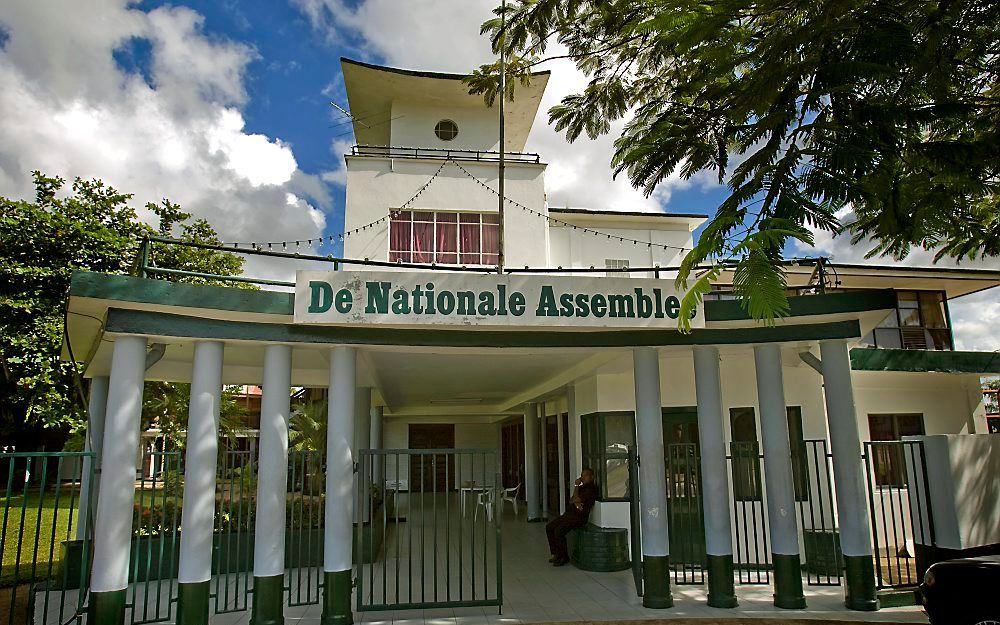 De Nationale Assemblee in Paramaribo, Suriname. Foto ANP