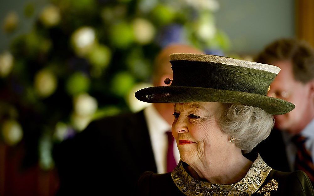 Koningin Beatrix tijdens de laatste dag van het staatsbezoek aan Luxemburg. Foto EPA