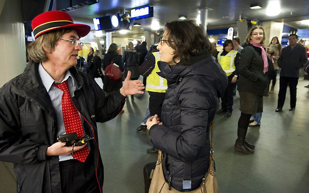 De treinenloop was donderdag flink verstoord door een storing in de verkeersleidingpost in Amsterdam. Foto ANP