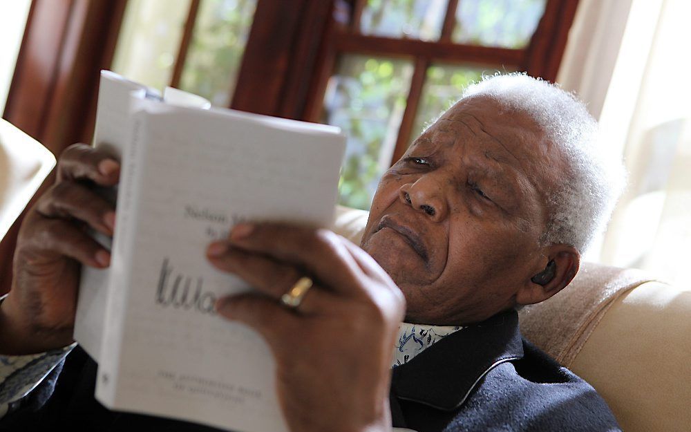 Zuid-Afrikaanse oud-president Nelson Mandela.  Foto EPA