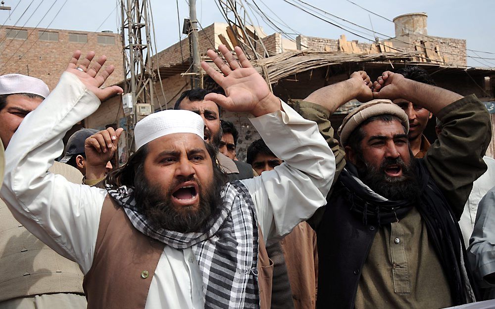 Protest in Pakistan. Foto EPA