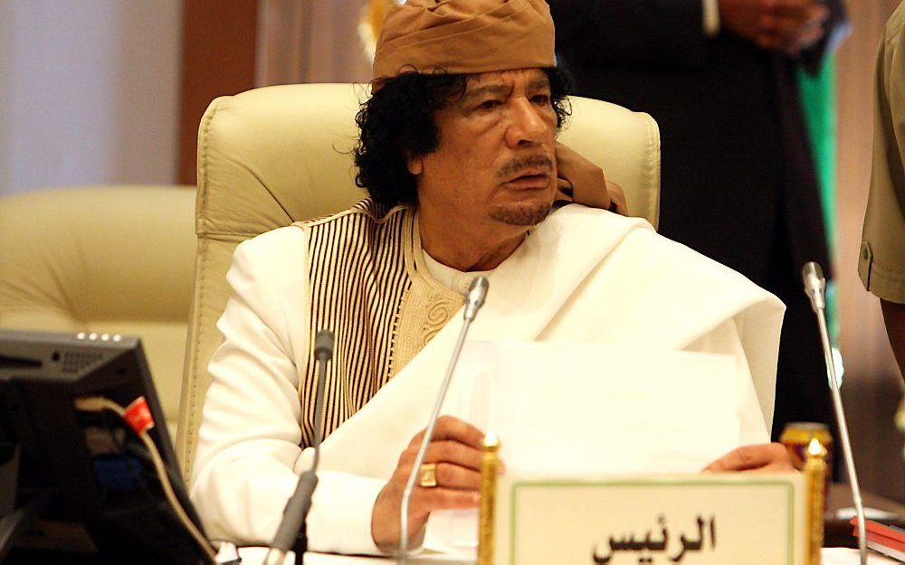 Muammar Gaddafi, juni 2010. Foto EPA