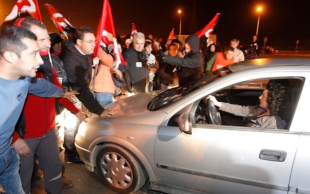 Algemene staking donderdag in Spanje. Foto EPA