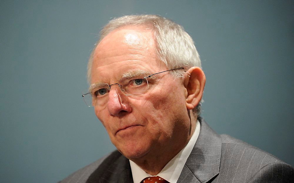 De Duitse minister van Financiën Schäuble. Foto EPA