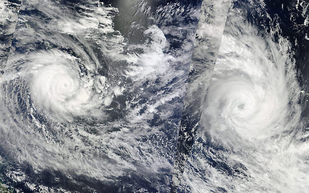 Cycloon Tomas raasde in maart 2010 over Fiji. Foto EPA