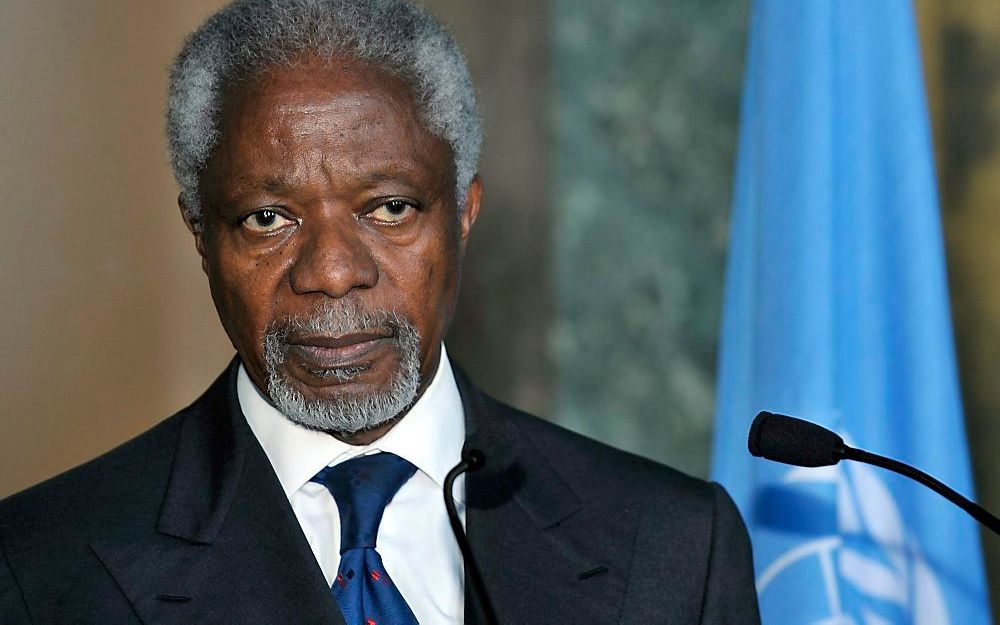 Speciaal Syrië-gezant Kofi Annan.  Foto EPA