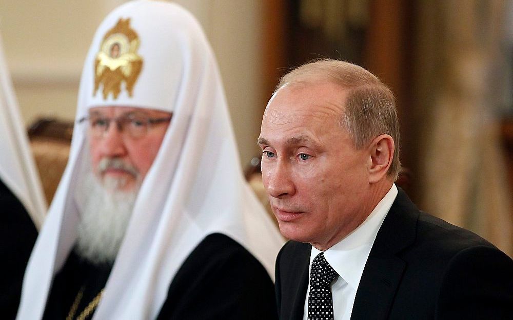 Patriarch Kirill met president Poetin. Foto EPA