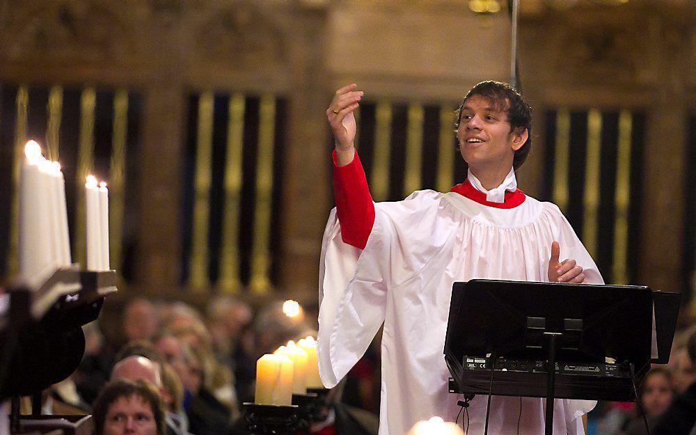 Dirigent Wouter Verhage. Foto Kampen Boys Choir