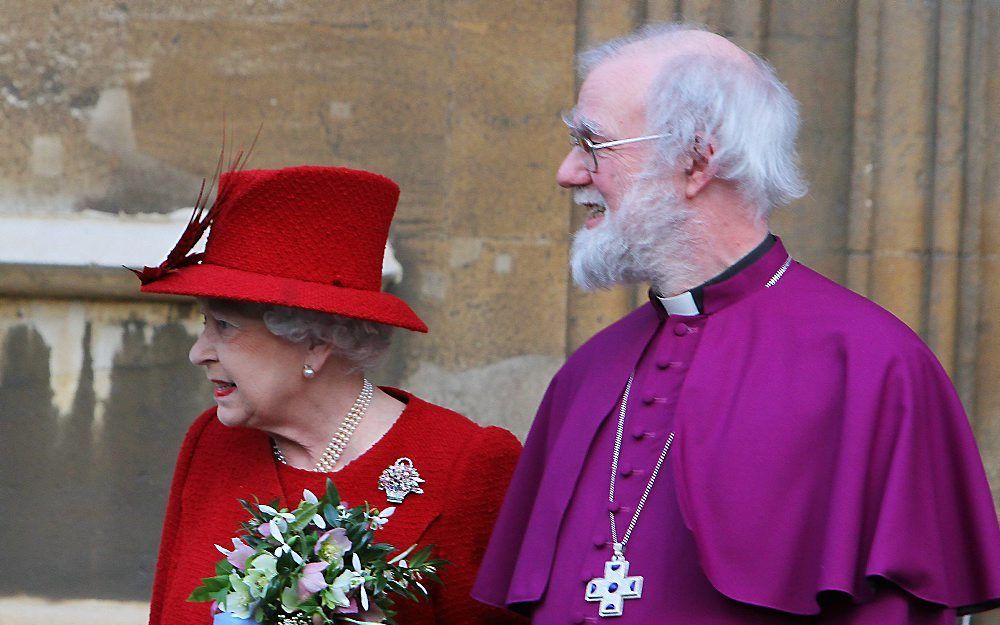 Aartsbisschop Rowan Williams (rechts). Foto EPA