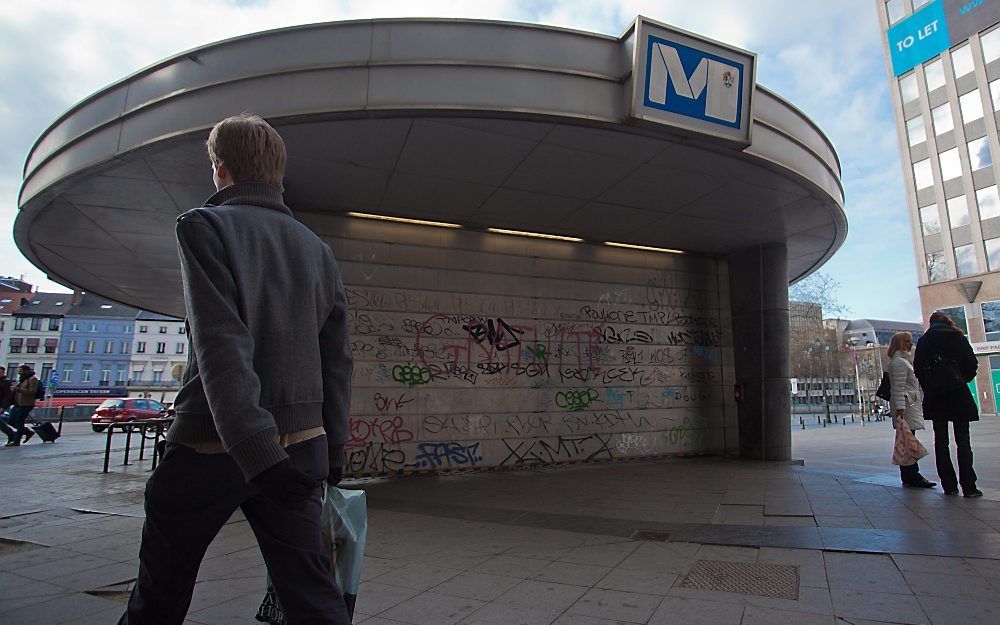 Staking in OV Brussel. Foto EPA