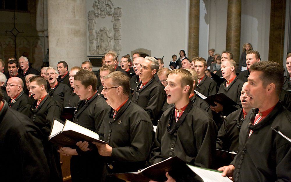 Het Urker Mannenkoor Halleluja. Foto Urker Mannenkoor Halleluja