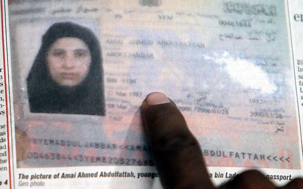 Amal Ahmed al-Sadah, weduwe van Osama bin Laden. Foto EPA