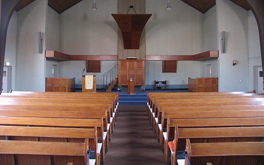 Vier op de tien christelijke gereformeerde kerken heeft contact met een gereformeerde kerk vrijgemaakt of Nederlands gereformeerde kerk. Foto: de christelijke gereformeerde kerk te Maassluis. Foto RD