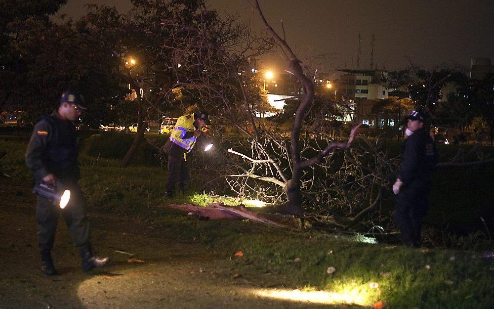 In Colombia ontploften vier bommen tijdens het bezoek van Obama aan dat land.  Foto EPA