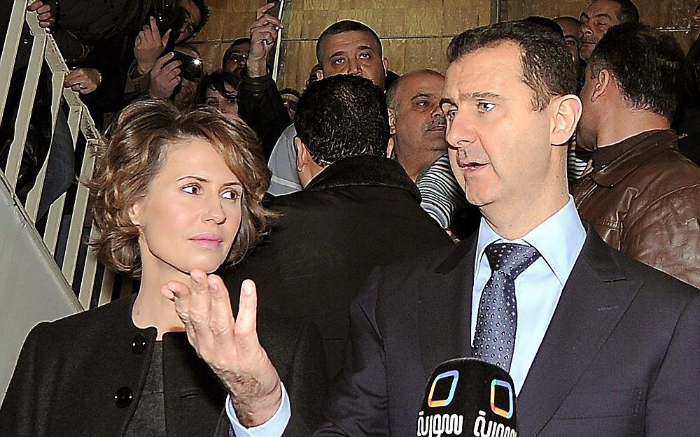 Asma en Bashar al-Assad. Foto EPA