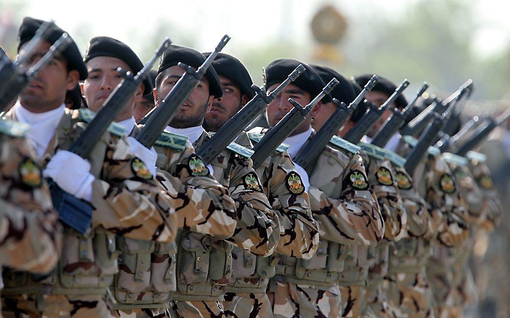 Jaarlijkse legerdag in Iran, eerder deze week. Foto EPA