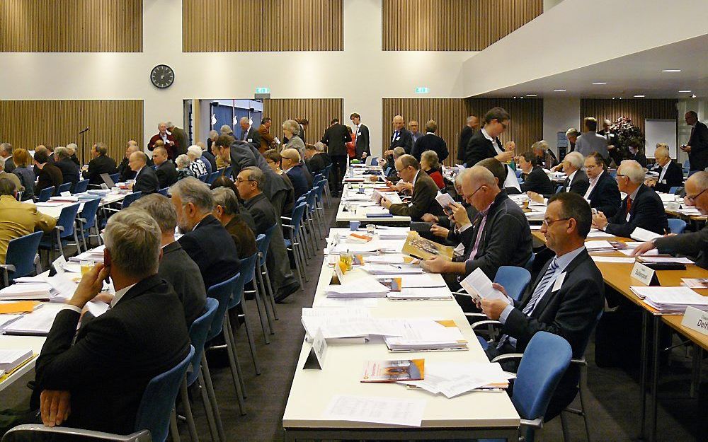 Synodeleden, donderdag bijeen in Lunteren. Foto RD