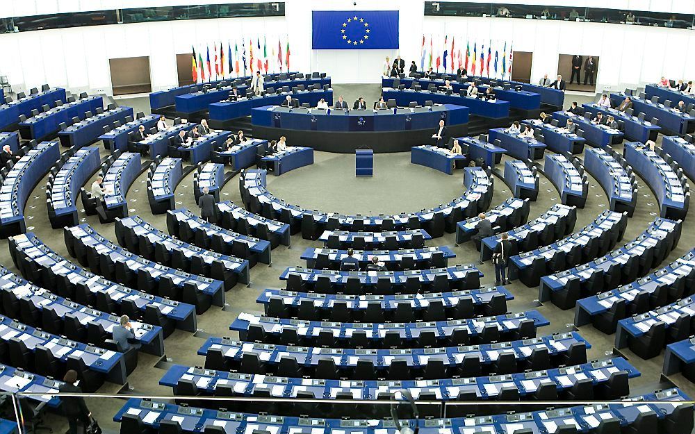 Vergaderzaal van het Europees Parlement. Foto ANP