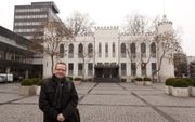 Stadsgids Wim Franken verzorgt rondleidingen door het paleis van koning Willem II in Tilburg. Foto André Dorst