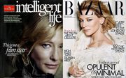 „Op de cover van Intelligent Life stond de Australische actrice Cate Blanchett zoals ze in werkelijkheid is. Daarmee vergeleken maar haar afbeelding op de omslag van Harper’s Bazaar een plastic indruk.” Foto RD