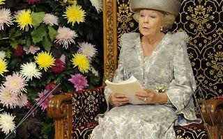 De koningin leest de Troonrede. Foto ANP