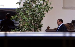 President Giorgio Napolitano van Italië heeft zaterdagavond officieel het ontslag van premier Silvio Berlusconi bekendgemaakt.  Foto EPA