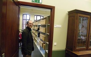 Dr. Karim Schelkens voor de archieven van Vaticanum II in Leuven. Foto RD