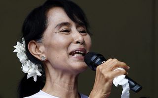 De Myanmarese oppositieleidster Aung San Suu Kyi.  Foto EPA