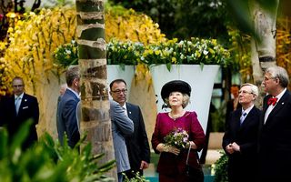 Koningin opent de Floriade. Foto ANP