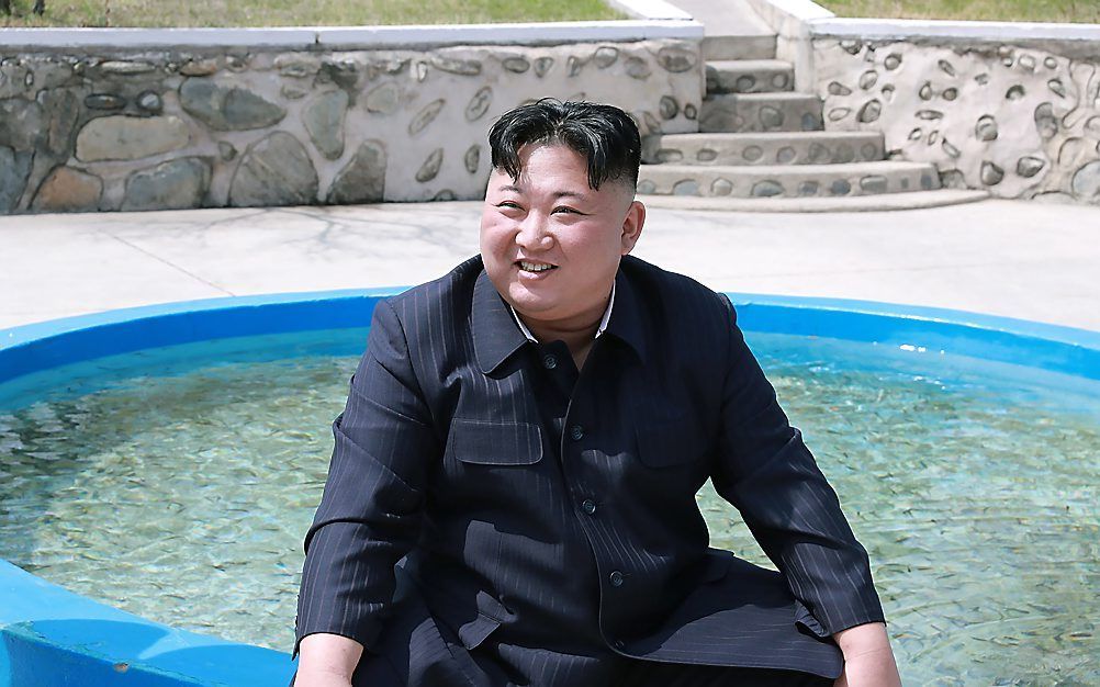 De Noord-Koreaanse dictator Kim Jong-un. beeld AFP