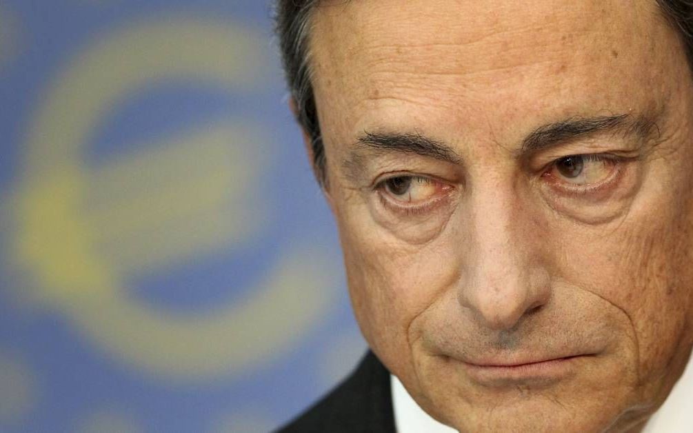 Draghi. beeld AFP