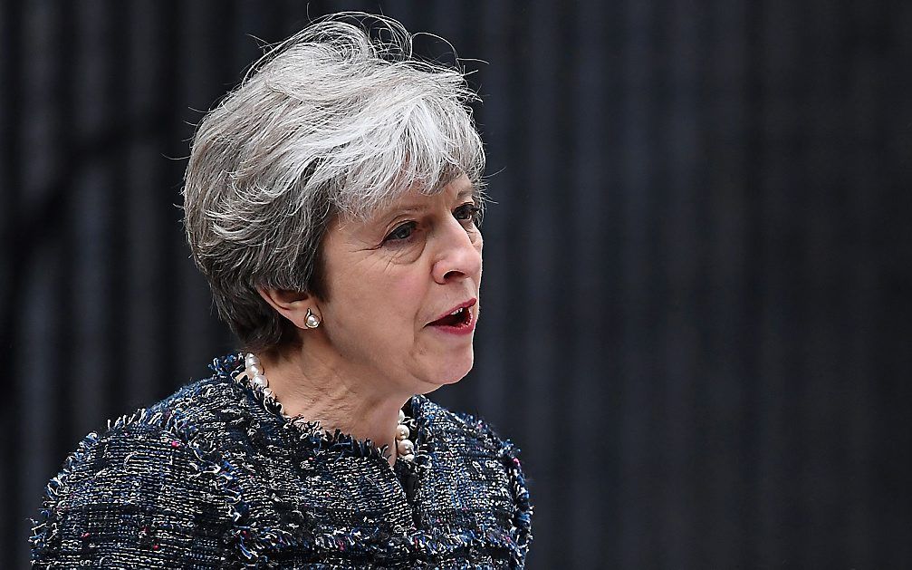 Premier May. beeld AFP, Justin Tallis