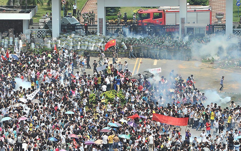 Protesten tegen Japan in China. Foto EPA