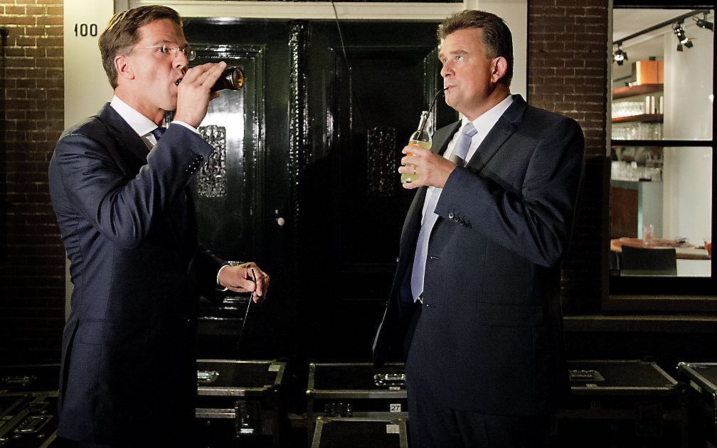 Roemer (rechts) en Rutte. Foto ANP