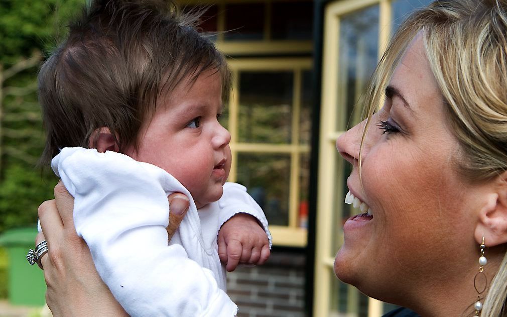 Moeder kiest voor thuisblijven. beeld ANP, Koen Suyk