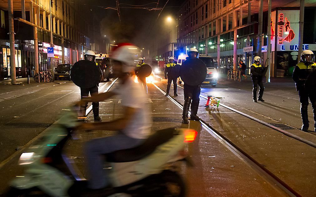 Rellen in de Schilderswijk. Beeld ANP