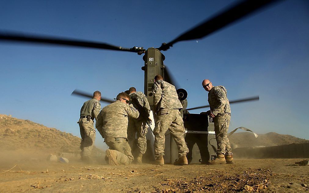 Amerikaanse militairen in Helmand. Foto EPA